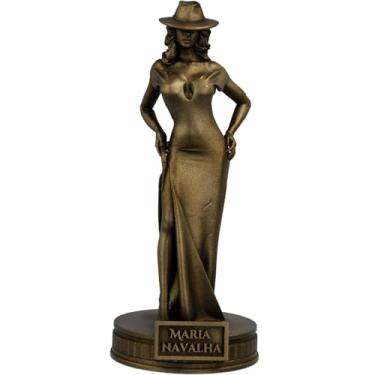 Imagem de Estátua Maria Navalha Imagem Umbanda Candomblé (Cor Ouro Velho)