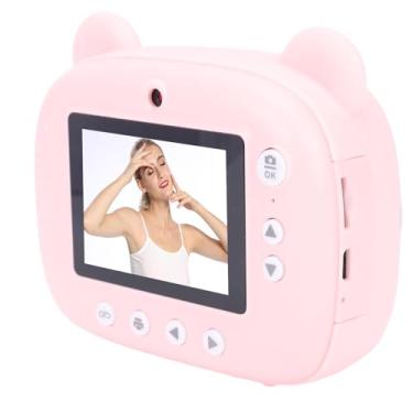 Imagem de Alomejor Câmera de Impressão, Impressora Fotográfica, Câmera de Desenho Animado de 48MP de Lente Dupla Com 3 Rolos de Papel para Fotografia de Viagem e Memórias de Família