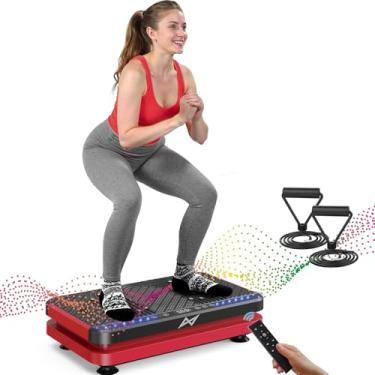 Imagem de AXV Placa vibratória fitness plataforma exercício máquina vibratória agitação corpo inteiro tremor suporte vibratório shake board esporte academia para perda de peso queimador de gordura para mulheres