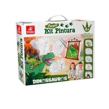 Imagem de Super Kit de Pintura Dinossauros - Brincadeira de Criança