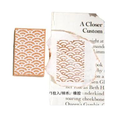 Imagem de Carimbo De Madeira Com Grão Floral Para Scrapbooking, Papelaria, Artes