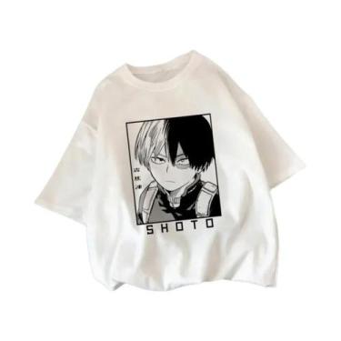 Imagem de Camiseta Feminina De Verão Com Estampa De My Hero Academia Shoto Todor