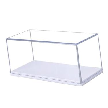 Imagem de Dynwave Vitrine de acrílico transparente para exibição de miniaturas de carros, armazenamento, proteção e organização, ideal para colecionadores de veículos, Escala 1:64
