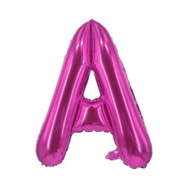 Imagem de Balão De Letra Rosa Azul De 40 Polegadas Grande Com Hélio Para Decoraç