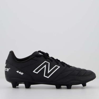 Imagem de Chuteira New Balance 442 V2 Academy FG Campo Preta-Masculino