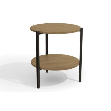 Imagem de Mesa Centro Sala Industrial LI017 Canela/Preto - Kappesberg