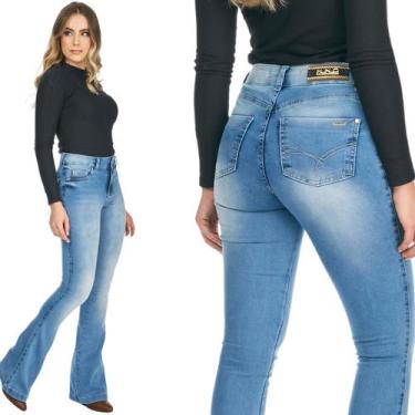 Imagem de Calça Jeans Feminina Flare HNO Azul Sky Bleach - HNO Jeans, 46