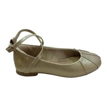 Imagem de Sapatilha Infantil Pampili Ballet Metalizada Dourada (Dourado, BR, Criança de 4 a 8 anos, Numérico, P, 31)
