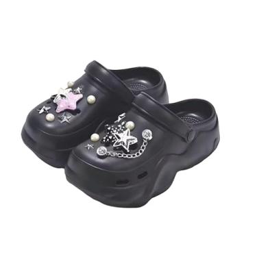 Imagem de Sandália Babuche Feminina Plataforma com Pérolas e Enfeites de Flores/tam 36