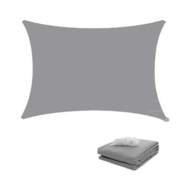 Imagem de Toldo Retangular Impermeável Para Exterior, Sombra Solar Para Jardim, 