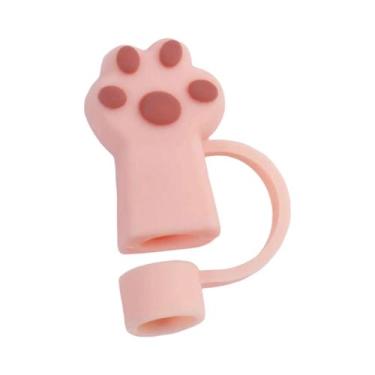 Imagem de Tampas De Silicone Em Forma De Patinha De Gato Para Copo Stanley, 6 Pe