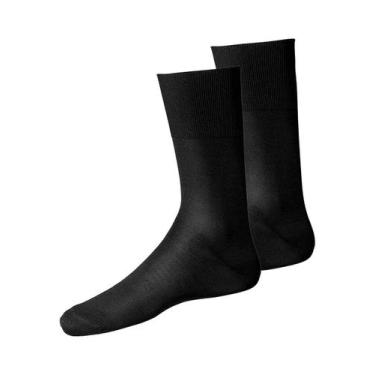 Imagem de Kit com 2 Pares de Meias Social Lupo 1100-011/049, Preto, 45-49