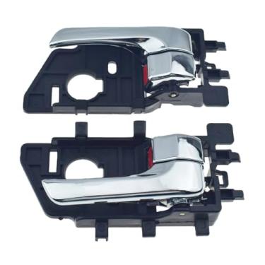 Imagem de 1/2 4pcs lado esquerdo direito dentro da maçaneta da porta cromada Compatível com Kia Forte Sedan 2010-2013 Cerato 2009-13 82610-1M020 82620-1M020(Left and Right Side)