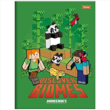 Imagem de Caderno Brochurao Minecraft 80Fls Foroni