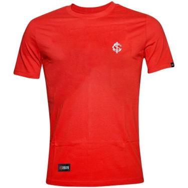 Imagem de CAMISETA INTERNACIONAL VIAGEM CASUAL LOGO COLORADO VERMELHA MASCULINA-Masculino