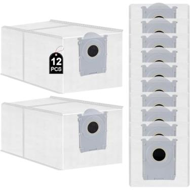 Imagem de Pacote com 12 sacos de pó para Ecovacs DEEBOT X8 PRO Omni/X8 OMNI/T50 PRO Omni/T50 Omni/T50 MAX PRO Omni/T80/T80 Omni/X9 Pro