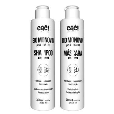 Imagem de Kit Antiqueda Bio Monovin Shampoo e Máscara 300ml EAÊ Crescimento