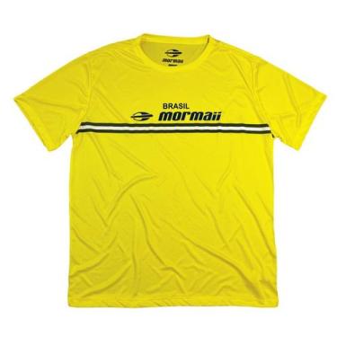 Imagem de Camiseta Feminina Brasil Mormaii Helanca Dry 71166, Amarelo, Grande