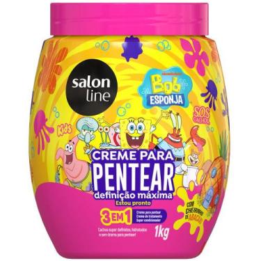 Imagem de Creme Para Pentear Salon Line SOS Cachos Kids Bob Esponja 1kg