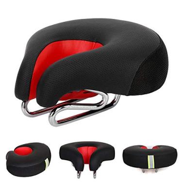 Imagem de SPYMINNPOO Assento Ergonômico Com Almofada para Selim de Bicicleta para Absorção de Choque de Longa Distância, Adequado para Passeios Curtos e Longos, Design de Espaço Livre para Ciclismo
