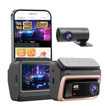 Imagem de DDPAI Z60 Pro Câmera Veicular, Dash Cam STARVIS 2, Câmera para Carro 4K+ 1440P+1080P Dual HDR com 32G eMMC, 3K/60FPS, Suporte 4G LTE, 5G WiFi GPS, 3'' IPS, Visão Noturna (Sem Cartão SD)