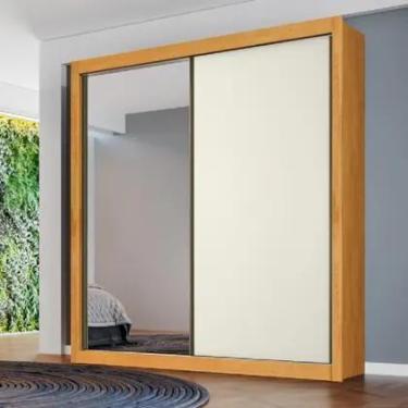 Imagem de Guarda Roupa Zurique 1 Porta Espelhada MDF Móveis Europa Moveis Europa