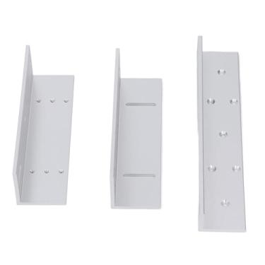 Imagem de Jiawu Fechadura Magnética Elétrica Suporte Z L 600LBS Força de Retenção de Segurança Suporte de Fechadura Eletromagnética de Alumínio para de Controle de Acesso de Porta única Loja de Escritório