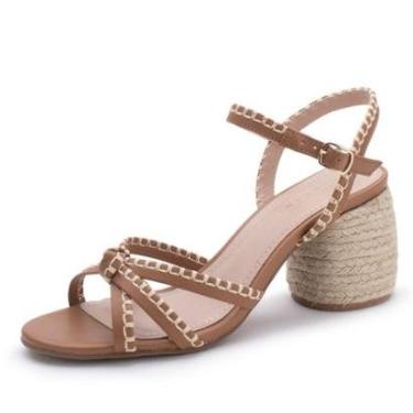 Imagem de Sandália Feminina Salto Corda Natália Toscano + Lia Line-Feminino