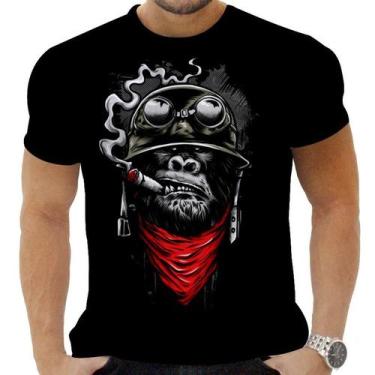Imagem de Camiseta Camisa Personalizada Animal Macaco Selva 01 - OBDS, INF 14