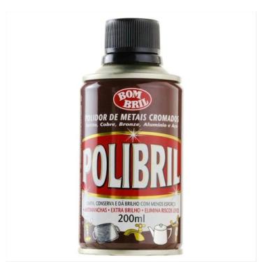 Imagem de Polidor de Metais - Polibril Metais Cromados 200ml Latão, Cobre, Bronz