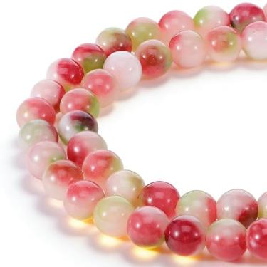 Imagem de 60 peças de contas de pedra natural 6 mm contas de cristal para fazer joias, contas de pedras preciosas redondas soltas para pulseiras DIY colares