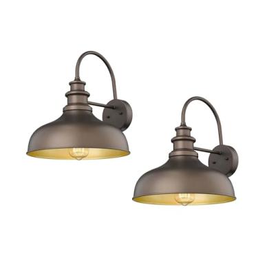 Imagem de Bestshared Luminária De Parede Externa Estilo Celeiro, Estilo Pescoço De Ganso, Luminária De Parede Externa Estilo Fazenda, Luminária De Parede Vintage, Luminária De Parede Industrial Para Porta De