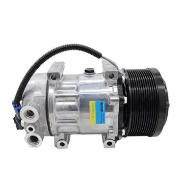 Imagem de Compressor CA de ar condicionado automotivo, compatível com caminhão Peterbilt 388 F696003151 F69-6003-151 U43704370 14014164078 40785402