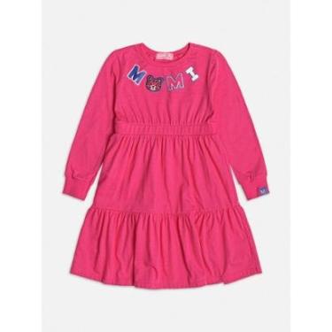 Imagem de Vestido Infantil Inverno Cotton Magenta Momi-Feminino