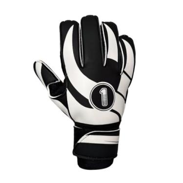 Imagem de Luva de Goleiro Adulto para Campo, Society e Quadra Sintética | Alta Aderência e Resistência | Ideal para Treino e Jogo Profissional(BRANCA,9)