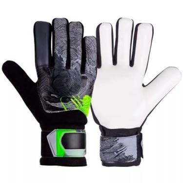 Imagem de Luva de Goleiro Adulto para Treino, Campo e Society | Resistente e Respirável | Aderência Superior em Qualquer Condição(Verde/Preto,10)