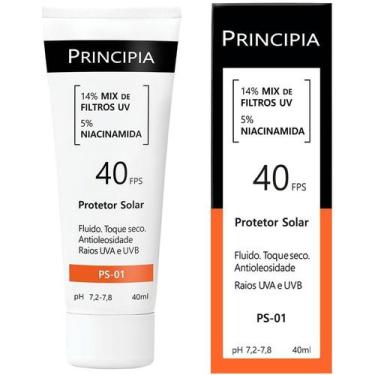 Imagem de Principia Protetor Solar Fluido FPS40 Toque Seco 40ml - PS-01