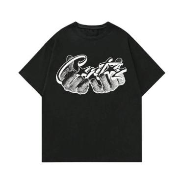 Imagem de Camiseta Unissex De Moda Hip-Hop Estampada Verão Top Com Padrão Intere