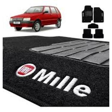 Imagem de Tapete Carpete Mile Base Pinado - Jogo de 5 Peças | Tapecars