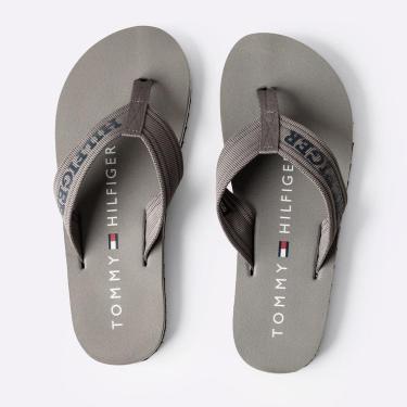 Imagem de Chinelo Tommy Hilfiger Monotype Beach Cinza-Masculino