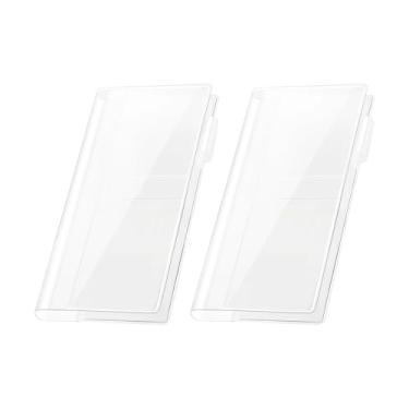 Imagem de YsXoWiui Conjunto de 2 transparentes para planner semanal, acessório de papelaria portátil, protetor de caderno para metas semanais, ideal para uso
