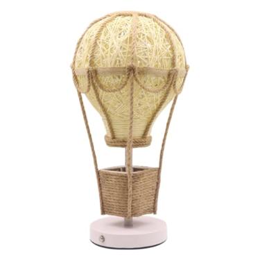 Imagem de ShengQuanHao Luminária de Mesa em Formato de Balão de Ar Quente, Ideal para Decoração de Aniversário Ou Como Peça Central em Mesas de Cabeceira, Armários E Escriva