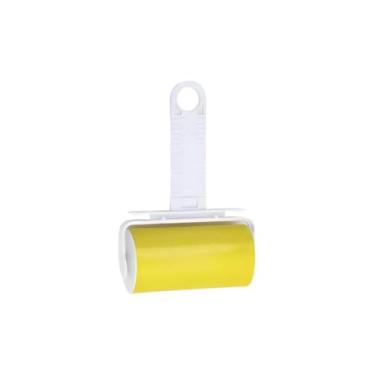 Imagem de Rolo Tira Pelos Lavável Reutilizável Adesivo Removedor de Pelos, Cabelos, Fiapo, Poeira Rolinho Adesivo Econômico(1 UNIDADE AMARELO)