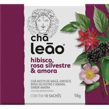 Imagem de Chá Hibisco Rosa Silvestre e Amora Leão 16g