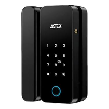 Imagem de Fechadura Digital Eletrica Biométrica Cor Preta