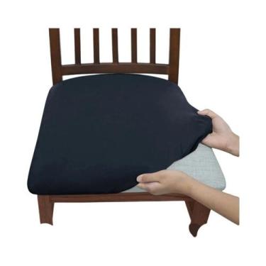 Imagem de Capa De Cadeira De Seda Leiteira Elástica De Cor Sólida, À Prova De Po