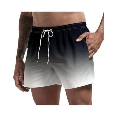 Imagem de Calções De Banho Masculinos De Secagem Rápida, Leves, Com Forro De Mal
