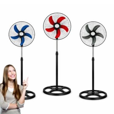 Imagem de Ventilador de Coluna 60W Silencioso 5 Pás Altura Ajustável 3 Velocidades 220V (AZUL)