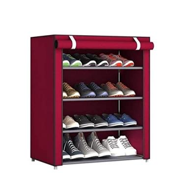 Imagem de Prateleira de sapato, organizador de sapato, sapateira, organizador de sapatos de tecido não tecido, sapateira, casa, quarto, sapateira, prateleira, armário, armazenamento de sapatos, suporte de