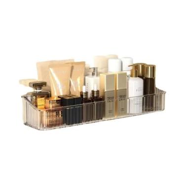 Imagem de Prateleira Organizadora De Cosméticos Para Banheiro Sem Furos, Suporte